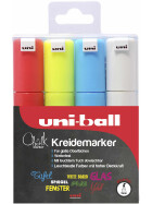 Kreide-Marker Uni Chalk PWE-8K, 8 mm - 4er Etui sortiert