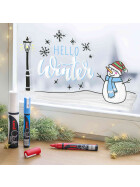 Kreide-Marker Uni Chalk PWE-8K, 8 mm - 11 Farben