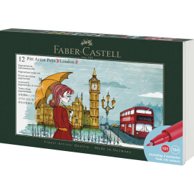 Zeichenstift Pitt Artist Pen Brush 12er Set - London