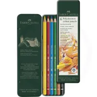 6er Metalletui Grundfarben - Faber-Castell