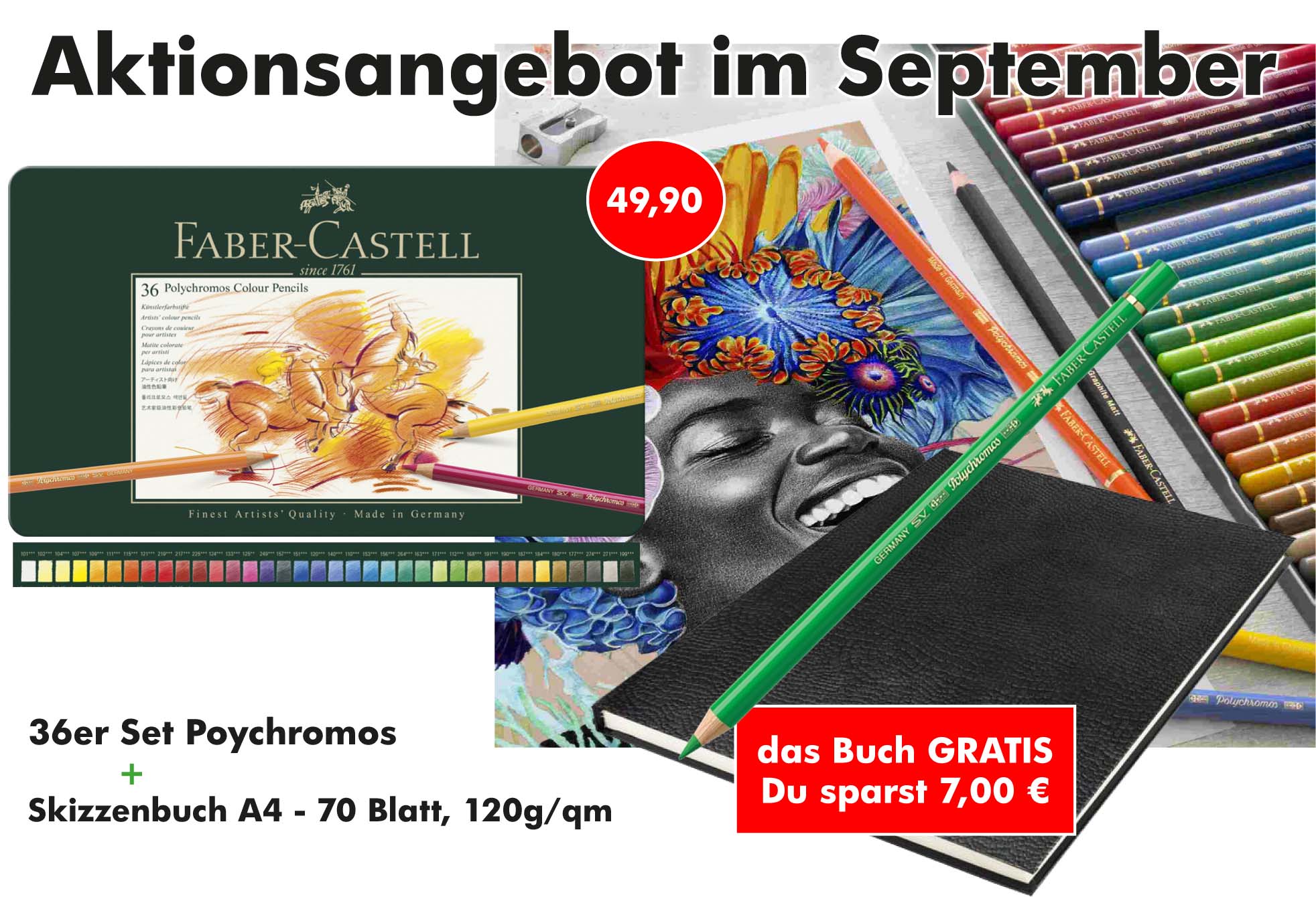 Aktionsangebot Faber Castell Polychromos 36er Set
