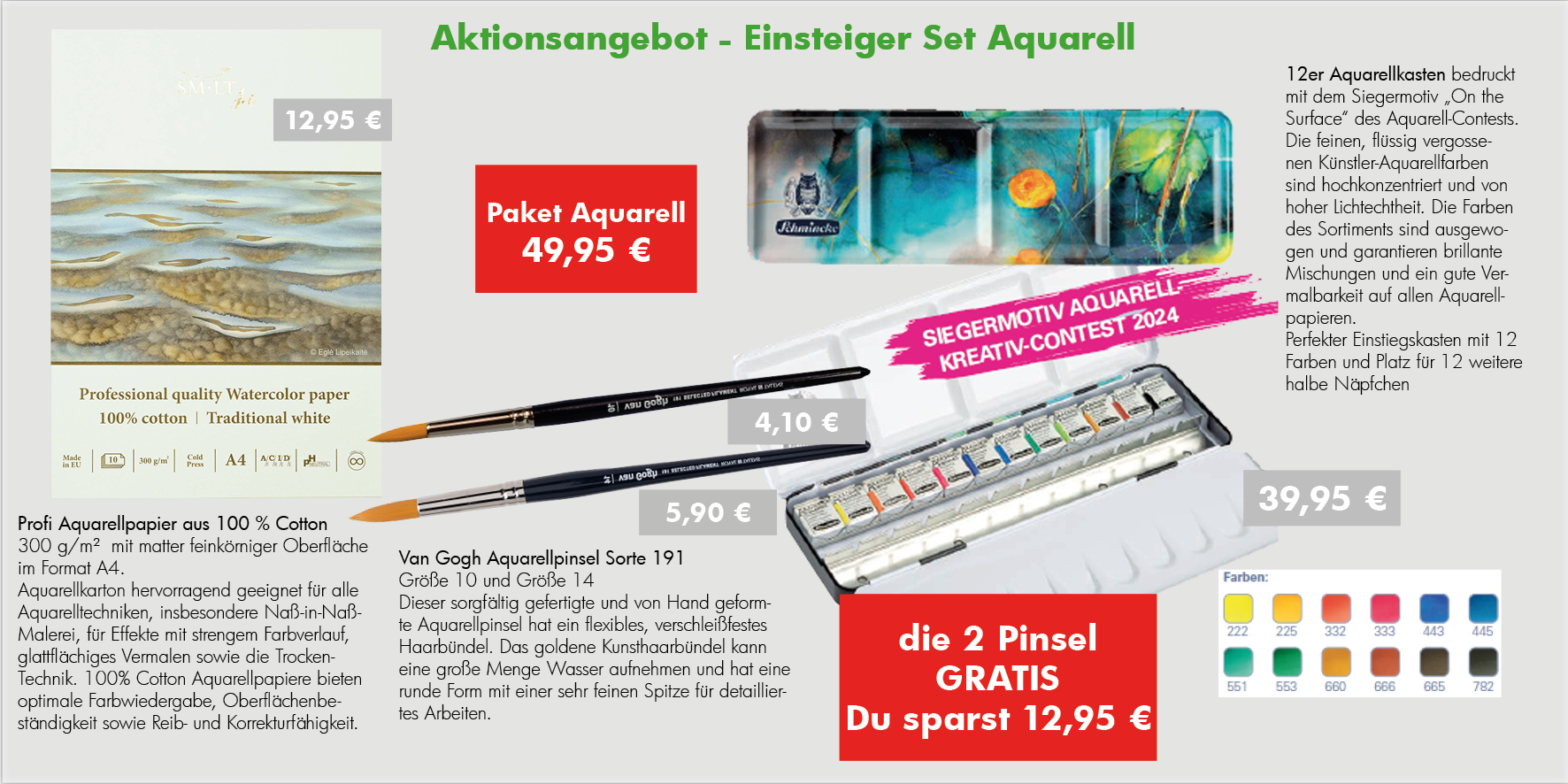 Einstieger Set Aquarell