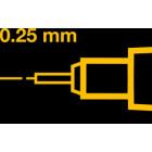 0,25 mm