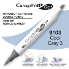 Acrylmarker GRAPHIT GO 2 Spitzen - 60 Farben
